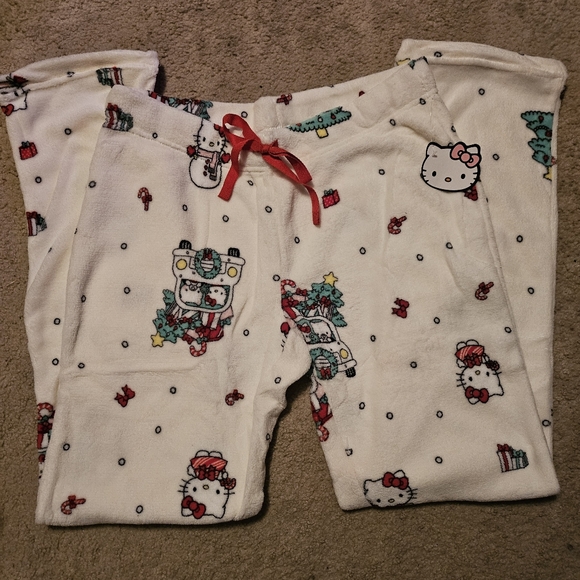 Hello Kitty Christmas Pajama Pants Size S hello kitty pajamas plush - Picture 1 of 4